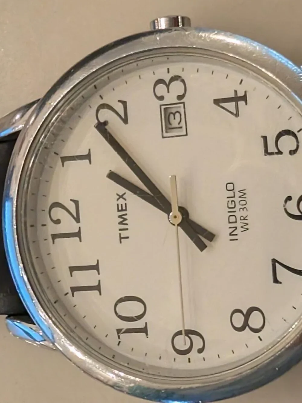 Timex Easy Reader Indiglo — 2011 — Fresh Battery, Brand New Genuine Leather Band